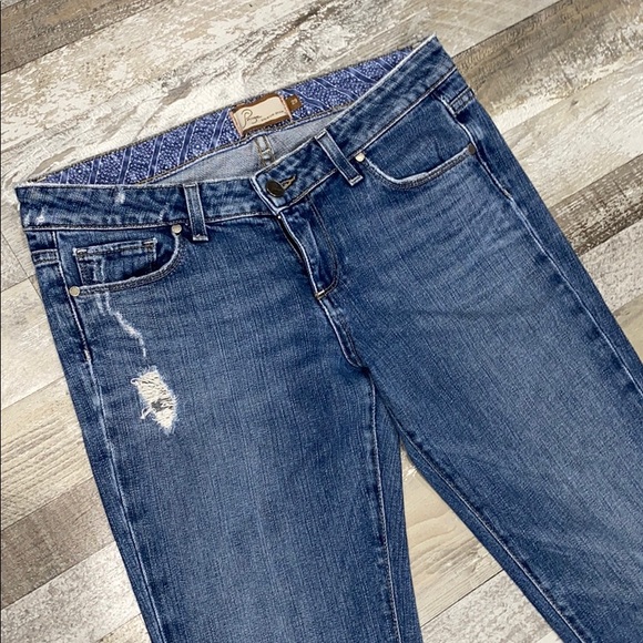 Women's Paige Laurel Canyon Distressed Jeans Sz 29 - Picture 2 of 10